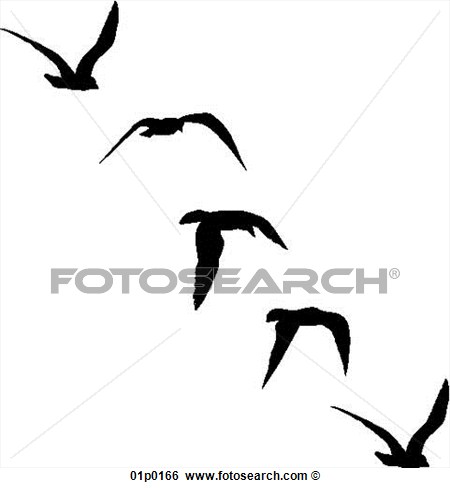 450x488 Seagull Silhouette Clipart