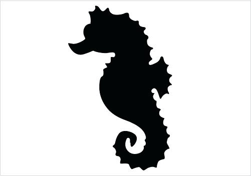 501x352 Seahorse Silhouette Simple Seahorse Silhouette