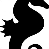 200x200 Simple Seahorse Silhouette Clipart Panda