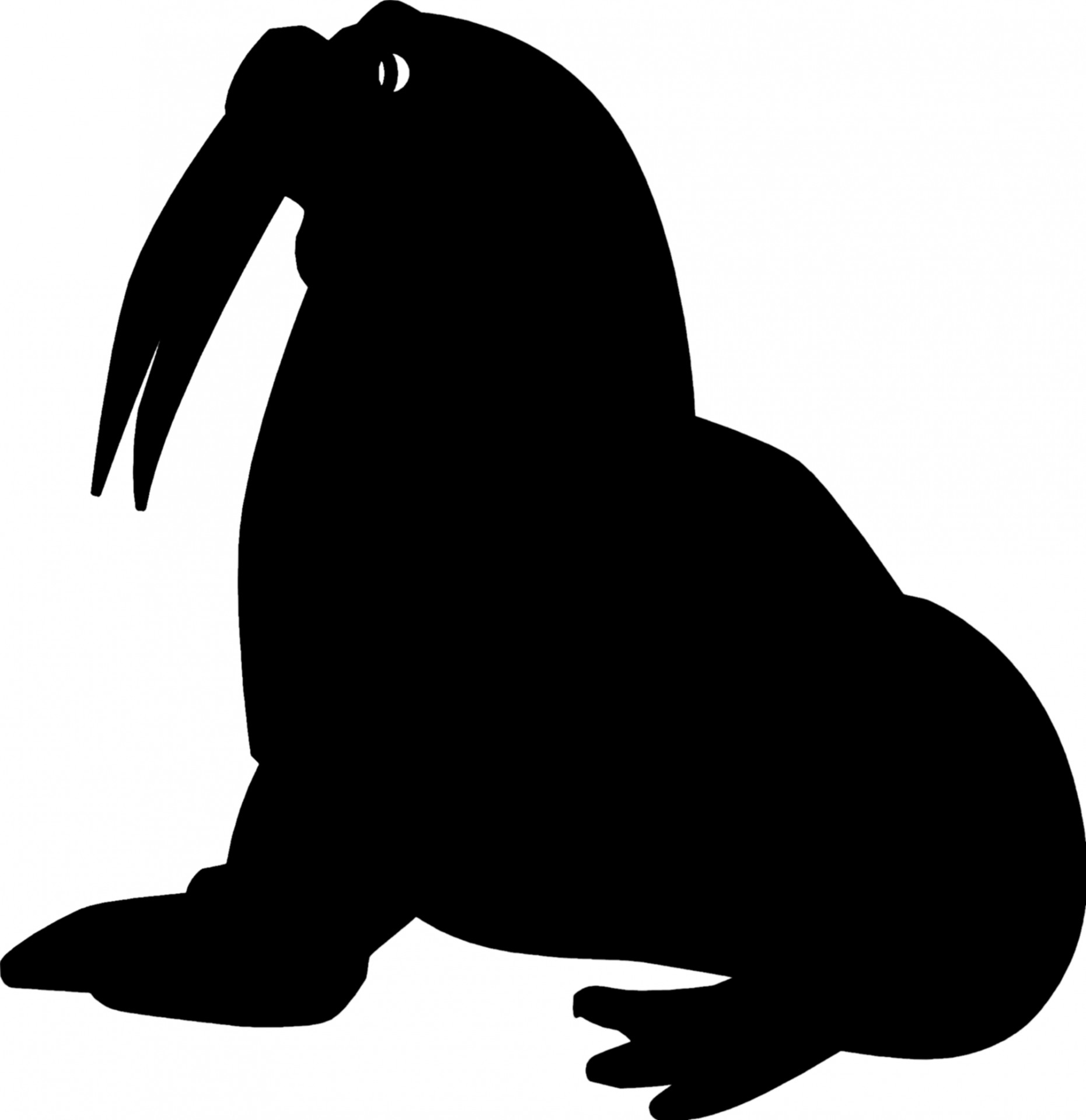 1861x1920 Seal Silhouette Free Stock Photo