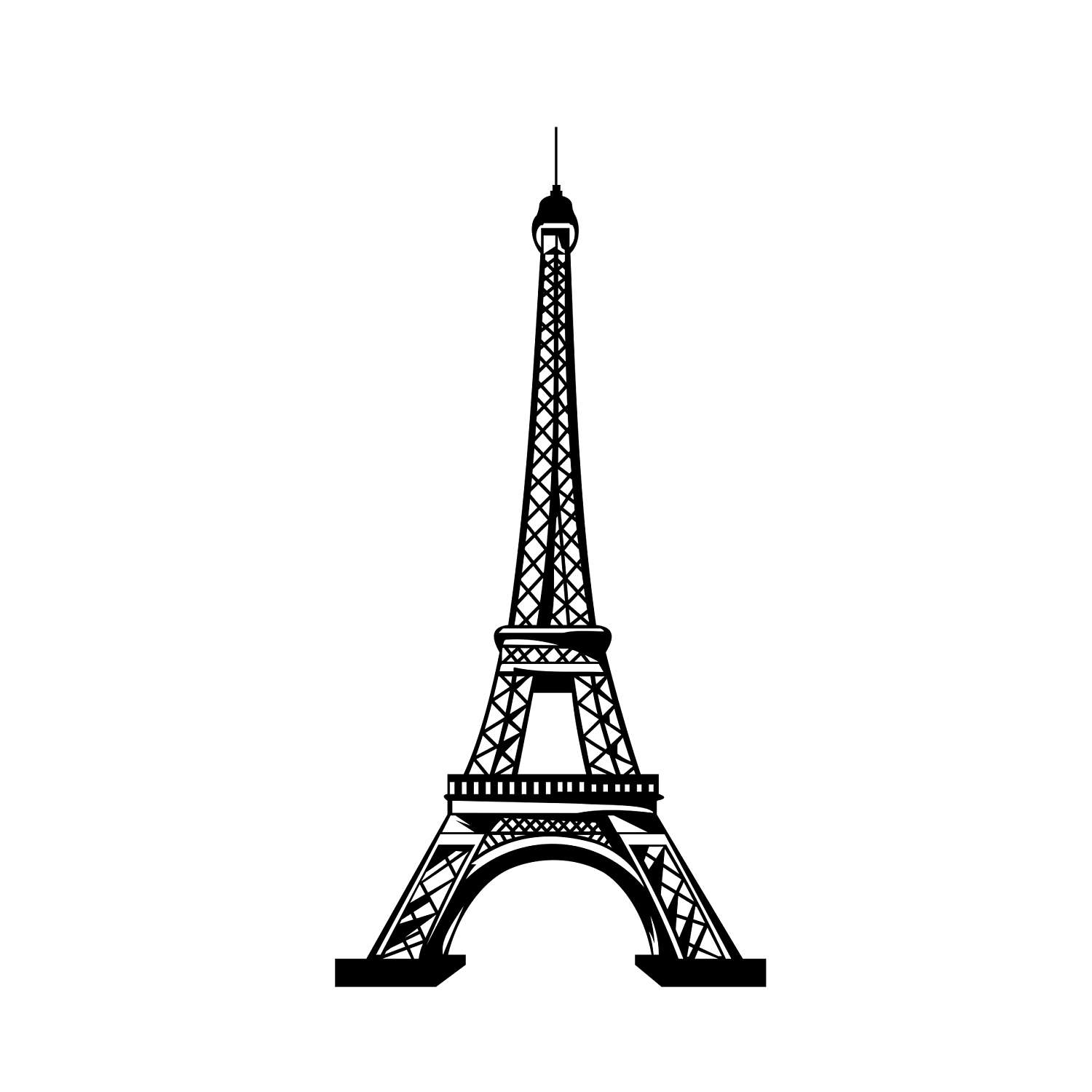 1500x1500 Impressive Decoration Eiffel Tower Silhouette Clipart Google