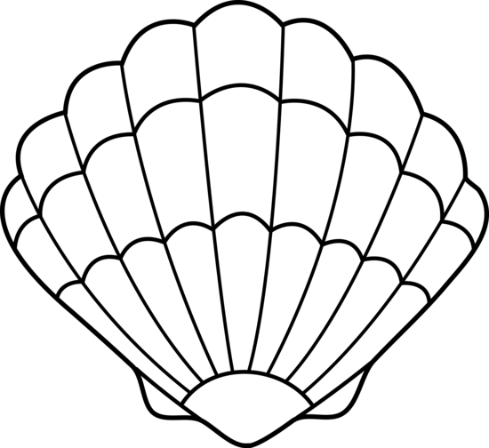 550x504 Shell Silhouette Clip Art