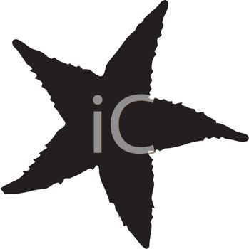 349x350 Starfish Clipart Silhouette