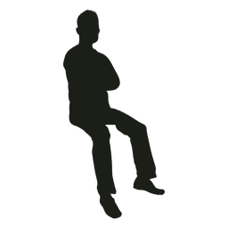 Seated Silhouette at GetDrawings | Free download