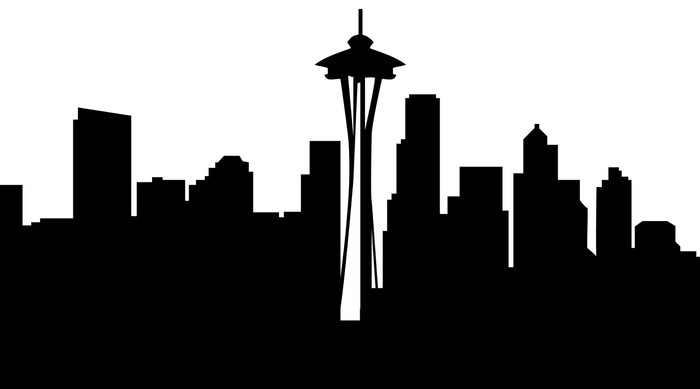 Seattle Skyline Silhouette Vector Free at GetDrawings | Free download