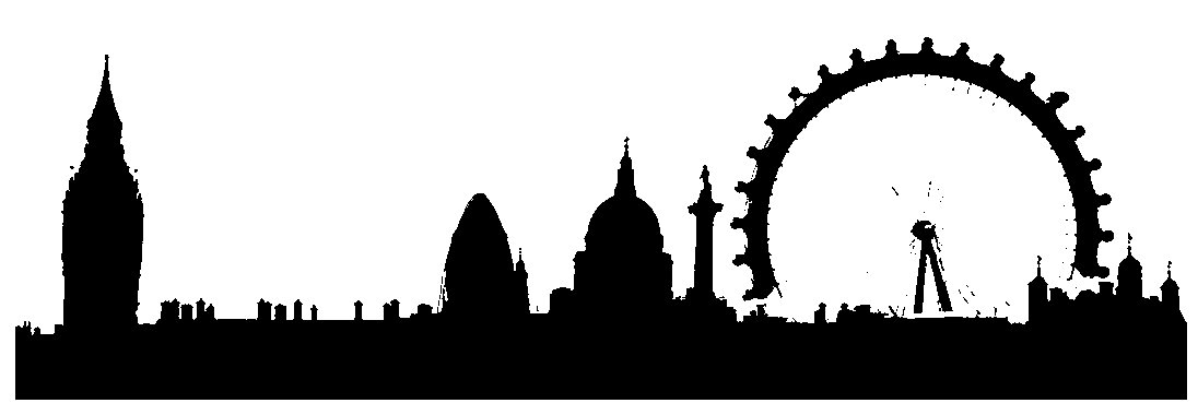 1096x380 Free Silhouette Skyline, Hanslodge Clip Art Collection