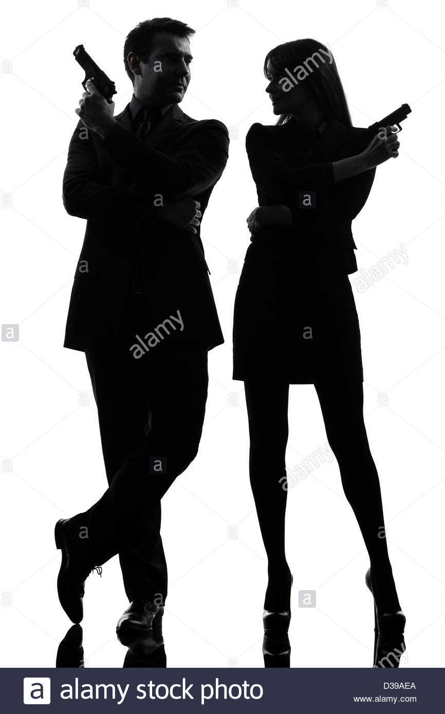 866x1390 One Man Detective Secret Agent Criminal With Gun In Silhouette