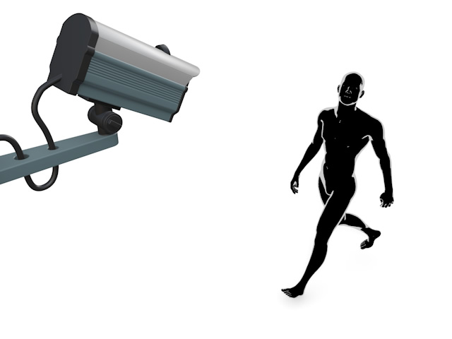 640x480 Security Camera Shooting Reflect