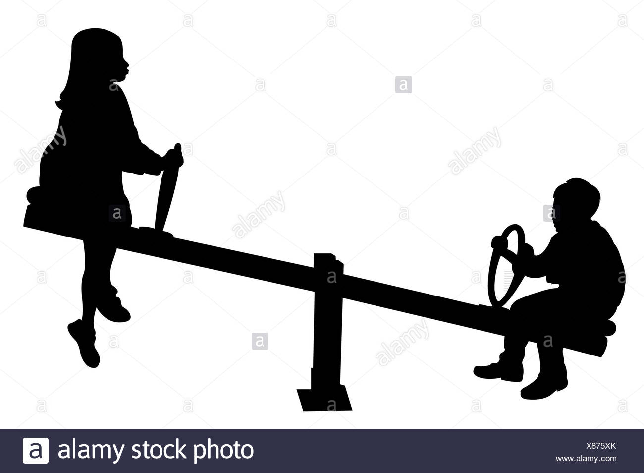 1300x954 Seesaw Black And White Stock Photos Amp Images