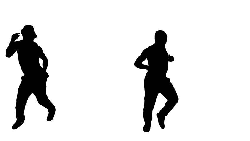 852x480 Self Defense, Silhouette Of An Aggressive Gangster Attacks A Man