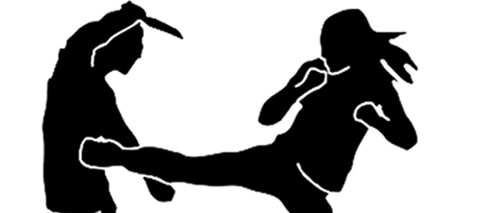 Self Defense Silhouette at GetDrawings | Free download