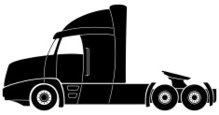 219x115 Truck Silhouette Design On Red Background Stock Vectors