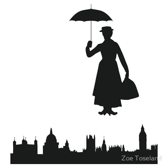 550x550 Mary Poppins Silhouette Disney Mary Poppins Silhouette Mug Sosin