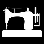 150x150 Sewing Machine Silhouette And Outline Royalty Free Vector Clip Art