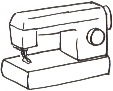 450x364 Sewing Machine Clipart Sewing Kit