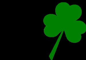300x210 Large Shamrock Clipart