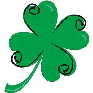 300x300 Swirly Shamrock Silhouette Design And Silhouettes