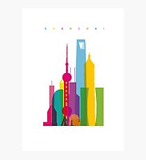 210x230 Shanghai Silhouette Wall Art Redbubble