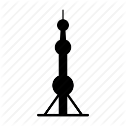 256x256 Building, China, Oriental, Pcr, Pearl, Shanghai, Tower Icon Icon