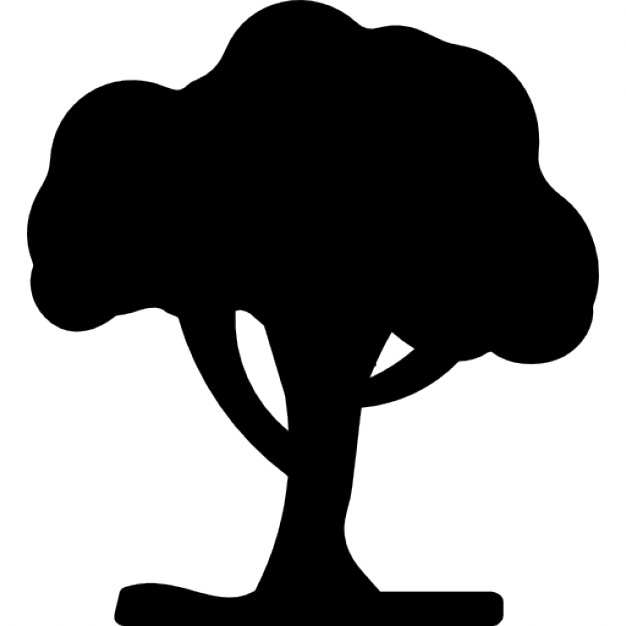 626x626 Tree Black Silhouette Shape Icons Free Download