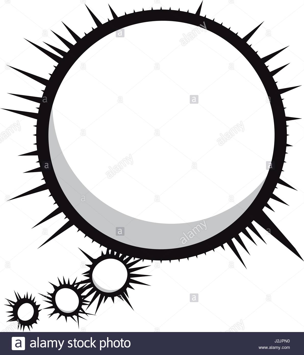 1192x1390 Silhouette Callout Scream For Dialogue Circular Shape With Thick