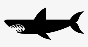 301x161 Shark Silhouette, Shark, Sketch, Shark Vector Png And Vector