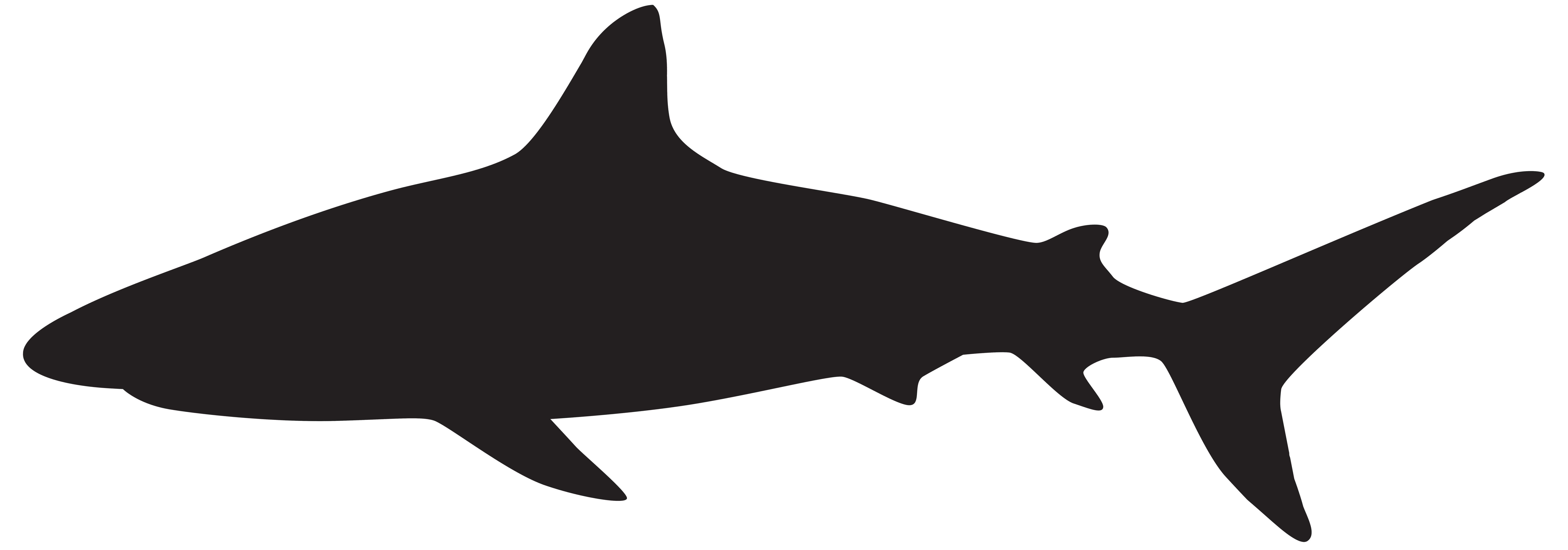 8000x2808 Shark Silhouette Png Clip Art Imageu200b Gallery Yopriceville