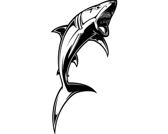 340x270 Shark Silhouette Etsy