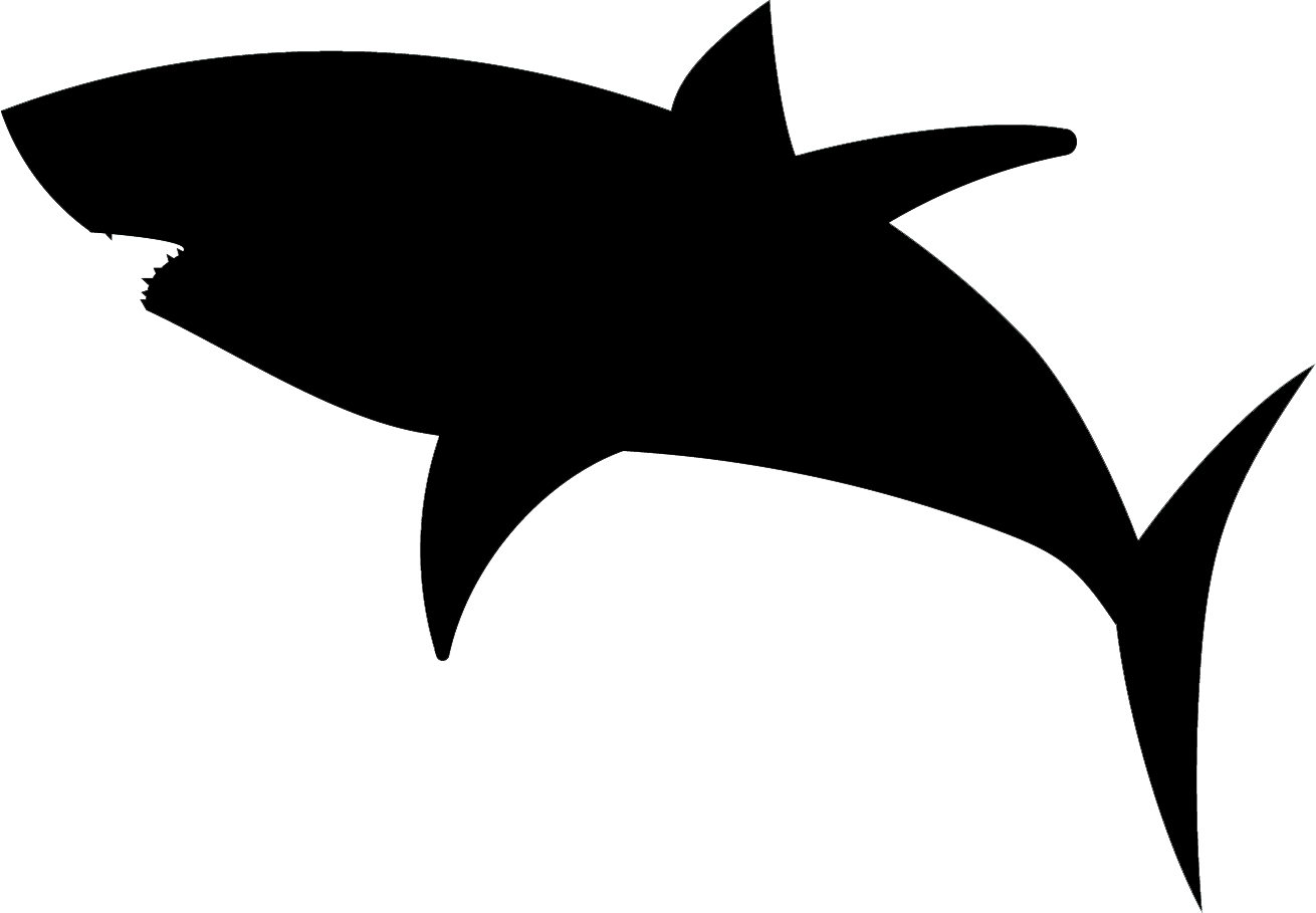 1310x909 Great White Shark Silhouette