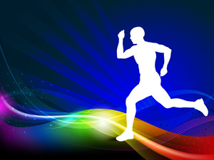 300x225 Sports Silhouettes Royalty Free Stock Image