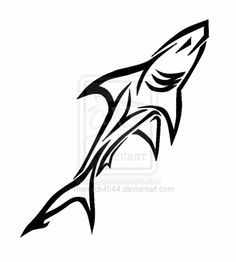 236x262 Shark Tribal Tattoo Designs