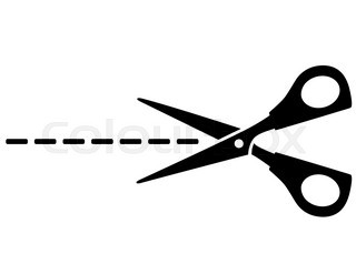 320x247 Silhouette Scissors Vector Illustration On White Stock Vector