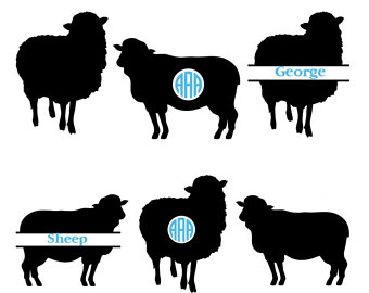 340x270 Sheep Silhouette Etsy