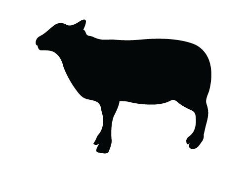 500x350 Sheep Silhouette Vector Free Download Silhouette Clip Art