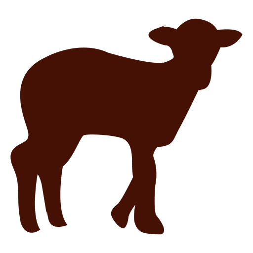 512x512 Sheep Silhouette In Red