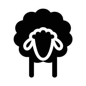 283x283 Sheep Front Silhouette Image 2.png Diy Christmas