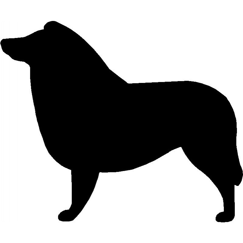 800x800 Dog Breed Silhouette Wall Hanging Magnetic Memo Sheltie