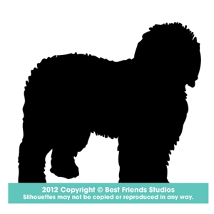 300x300 Old English Sheepdog Dog Silhouette Gifts, Stationery, Address