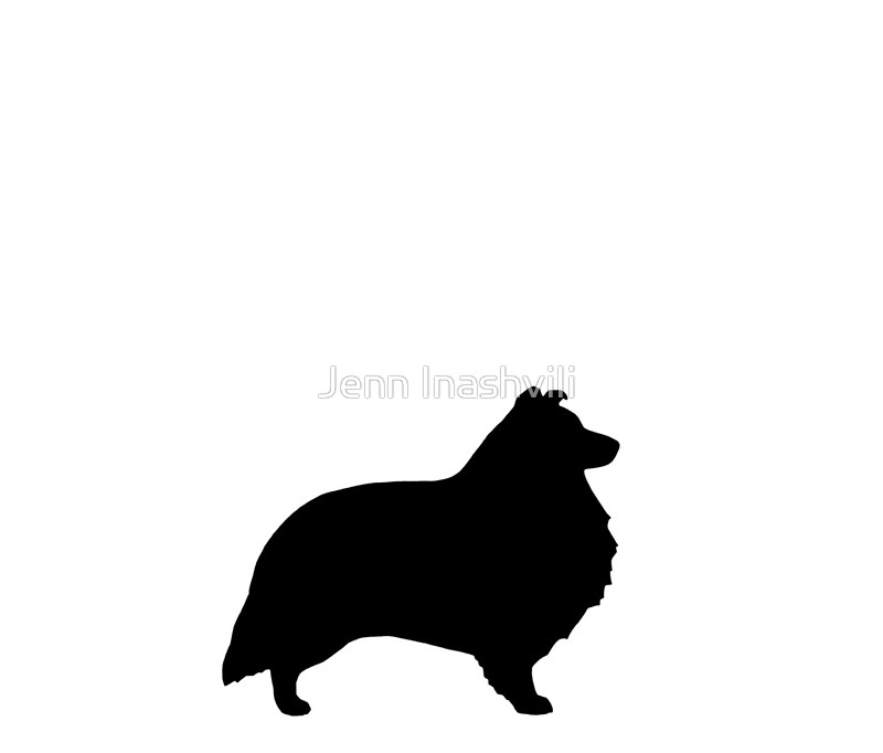 800x682 Shetland Sheepdog Silhouette(S) Travel Mugs By Jenn Inashvili