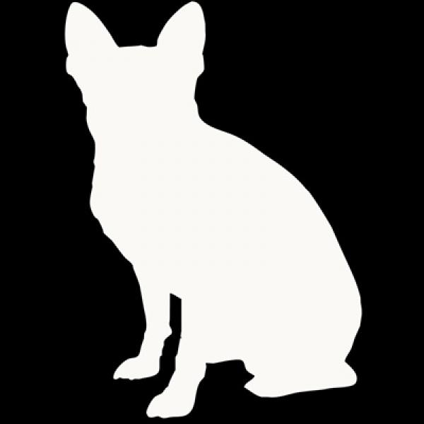 600x600 Chihuahua Small Decal, Dog Park Publishing