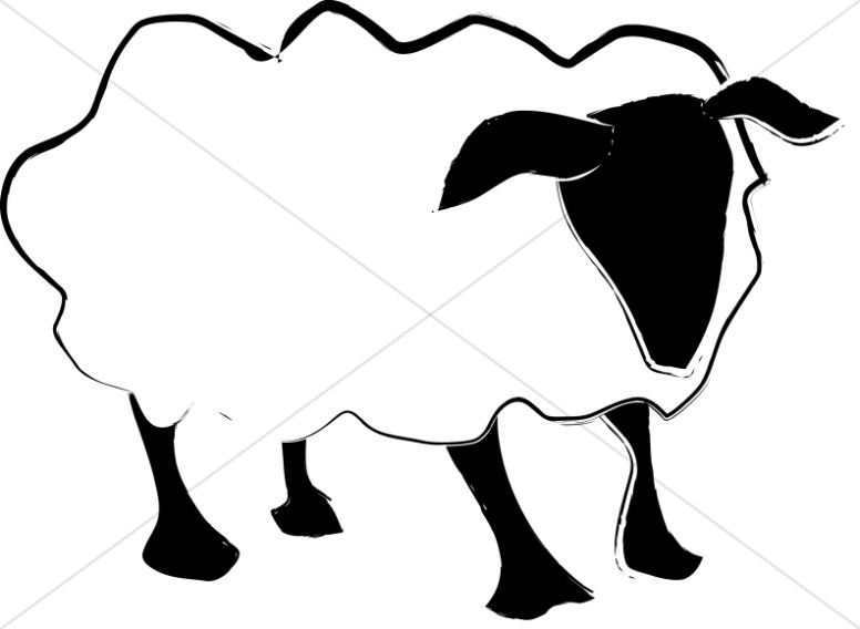 776x568 Simple Sheep Abstract Christian Shepherd Clipart