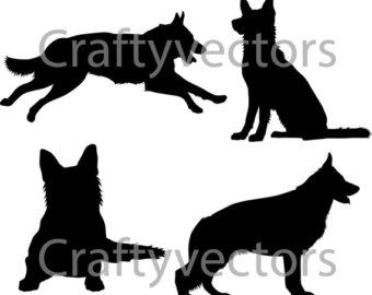 340x270 Shepherd Silhouette Etsy