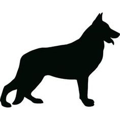 236x236 German Shepherd Silhouette Clipart