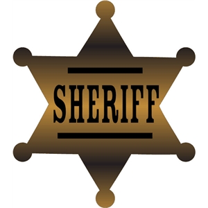 Sheriff Badge Silhouette at GetDrawings | Free download