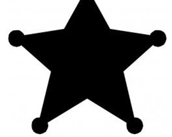 Sheriff Star Silhouette at GetDrawings | Free download