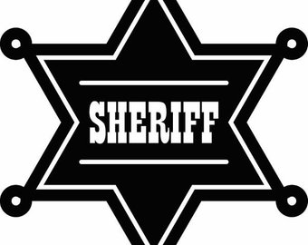 Sheriff Star Silhouette at GetDrawings | Free download