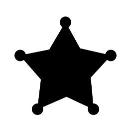 Sheriff Star Silhouette at GetDrawings | Free download