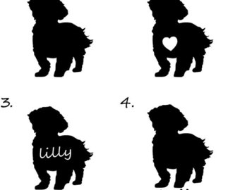 340x270 Shih Tzu Decal Etsy
