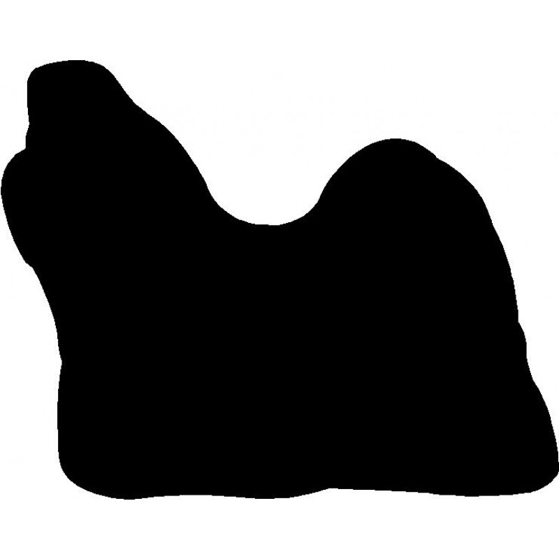 800x800 Dog Breed Silhouette Wall Hanging Magnetic Memo Shih Tzu