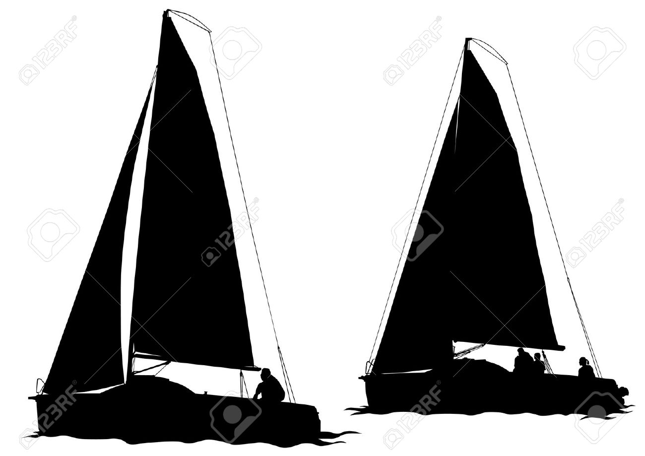 1300x919 Drawn Sailing Ship Vector